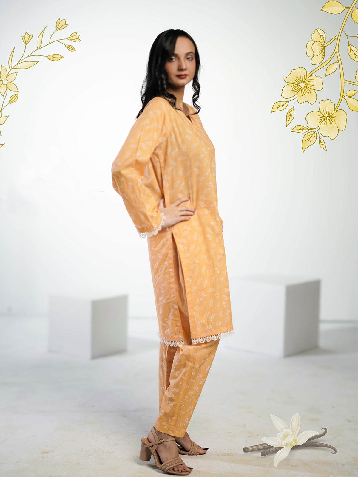 Ahlam Citrus burst Co-ord set Collection'2024