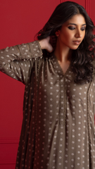 Eternal Classics By Najia Zia Stitched 2 Piece Winter Collection'2025-Basil