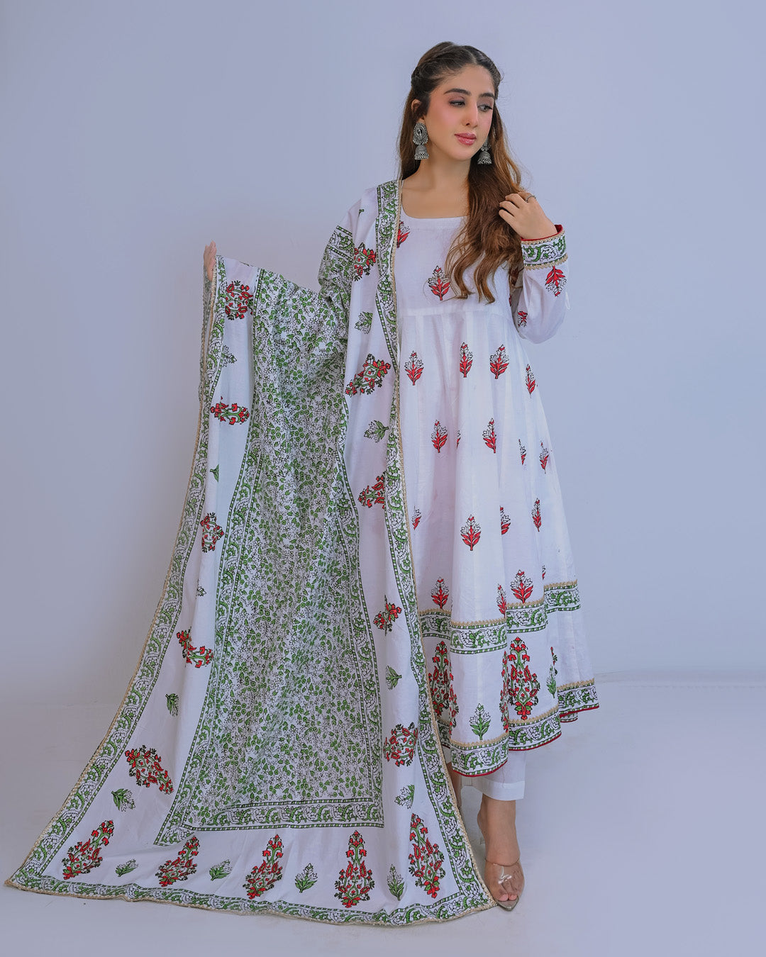 Ayla Studio Stitched Luxury Collection'2025-Asbp- 101 Dobby Spring 3Pcs