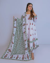 Ayla Studio Stitched Luxury Collection'2025-Asbp- 101 Dobby Spring 3Pcs