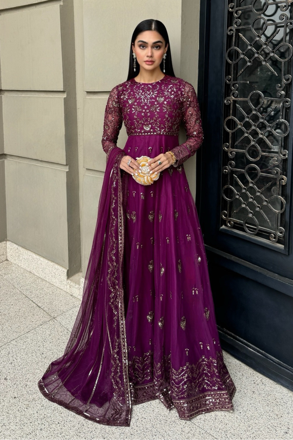 Esra Stitched 3 Piece Luxury Formals Collection-Noble Flair - EMS-24-02