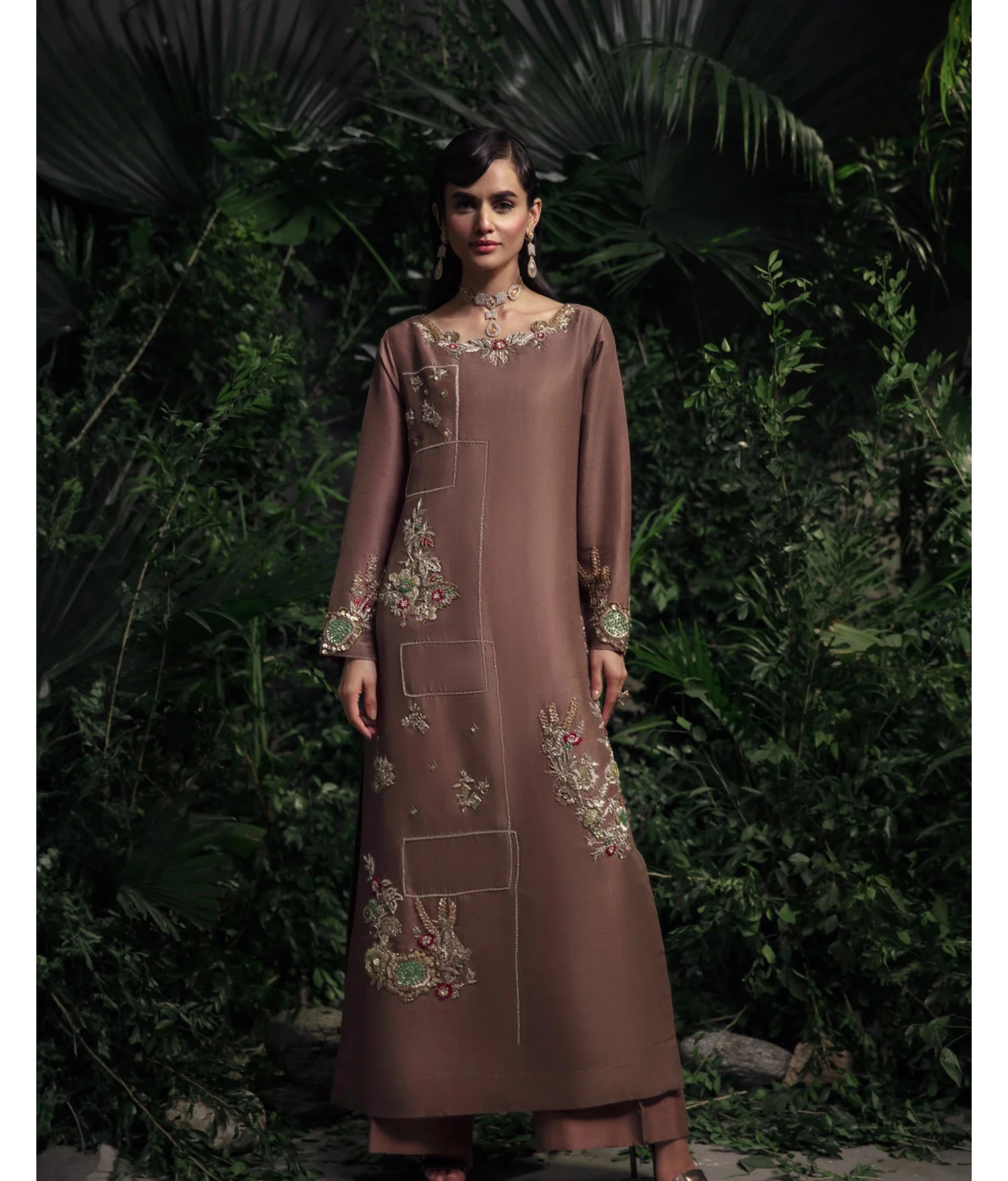 Luna By Mariam Malik Stitched 2 Piece Luxe Silk Pret Collection'2025-LUNA- Luxury Pret'24  - 9
