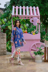 Sip N Style by Opole Stitched 2 Piece Summer Collection'2025-Blue Lagoon