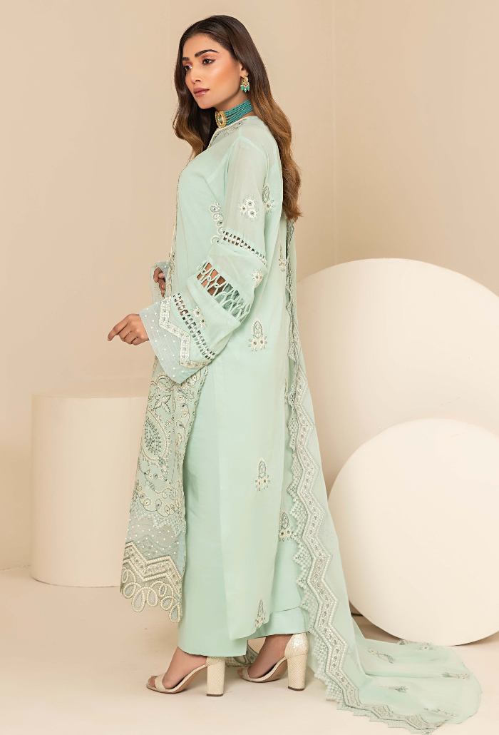 Flora By Humdum Unstitched 3 Piece Emb Lawn Collection'2024-FS-08