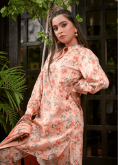 Florals & Printed By Hadar Official Stitched 3 Piece Lawn Collection-Isla - 3 PC printed