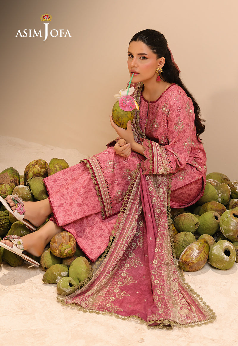 Rhapsody By Asim Jofa Unstitched 3 Piece Summer Collection'2025 Ajubu-28