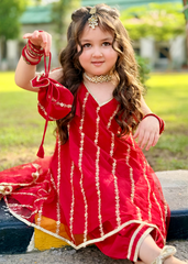 Modest Stitched 3 Piece Festive Formals Kids Suit-Gulabo