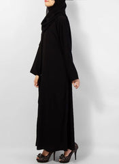 Hijab Ul Hareem Best Simple Style Black Abaya 0121-P