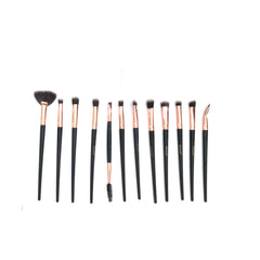 Muicin-Black Pouch Rose Gold Eye Brush Set