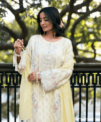 Baad-E-Naubahaar By Kaanthaa Unstitched 3 Piece Summer Suit-Basant Unstitched Embroidered Suit (3-Piece)
