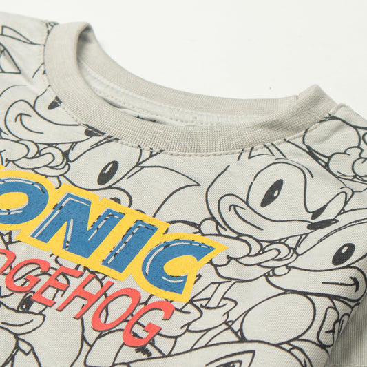 Kjunction Boys Half Sleeves-Printed T-Shirt (Sonic-2)