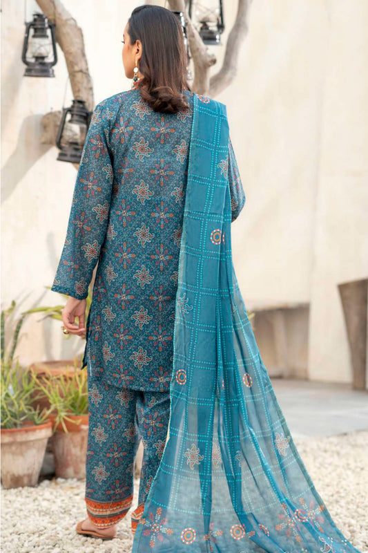 Rang by Motifz Unstitched 3 Piece Printed Lawn Collection'2023-R-4143