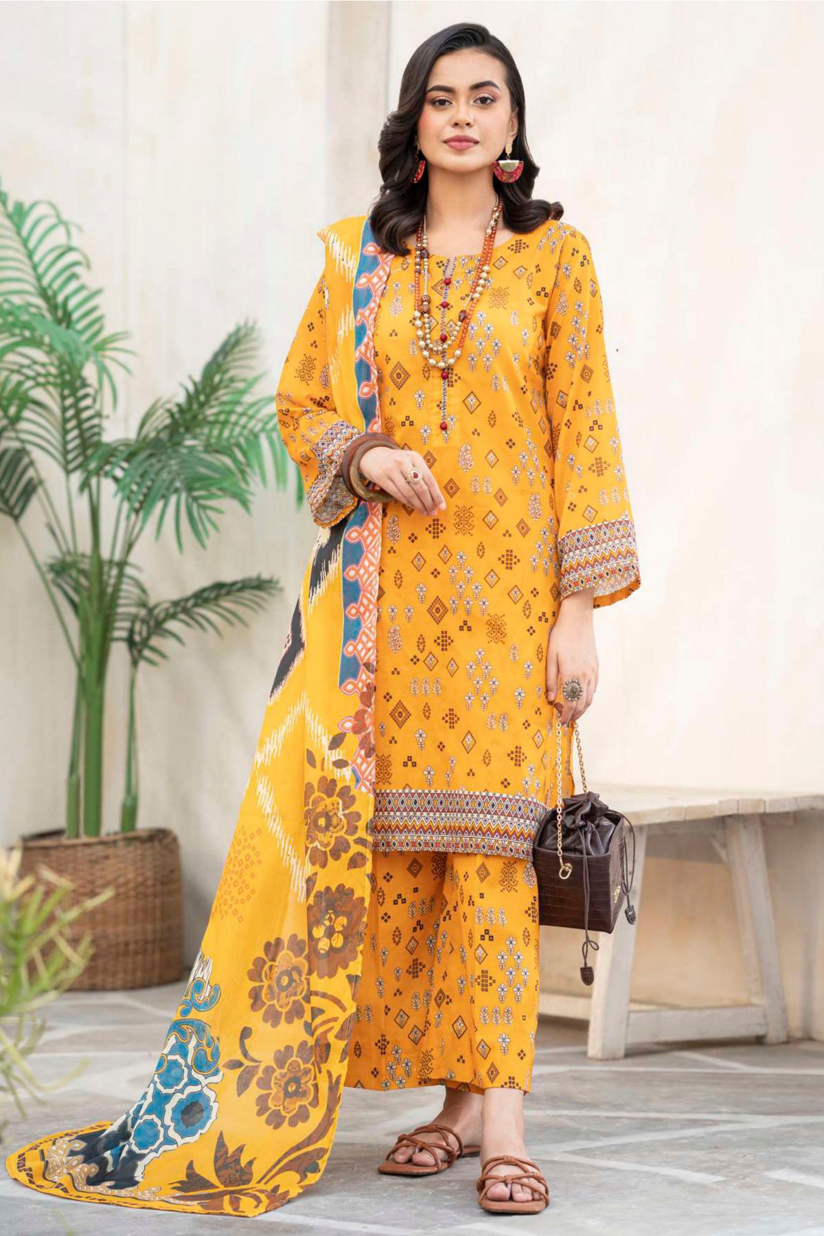 Rang by Motifz Unstitched 3 Piece Printed Lawn Collection'2023-R-4146