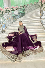 Kalidaar Frocks By Asma & Sidra Stitched Formals Suit-Bisma Babar