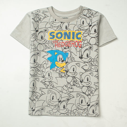 Kjunction Boys Half Sleeves-Printed T-Shirt (Sonic-2)