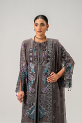 AURA Vol-01 By Zebtan Unstitched 3 Piece Luxury Formals Suit-AR-07 | Aura Vol-01