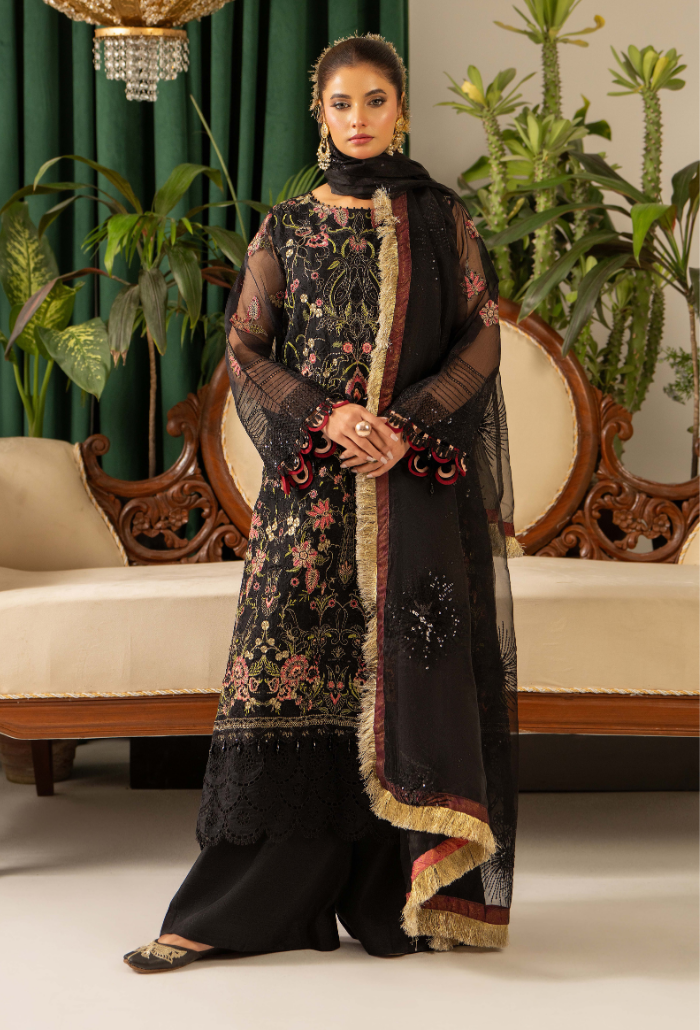 House Of Chiffon By Humdum Unstitched 3 Piece Luxury Formals Collection'2024-D03