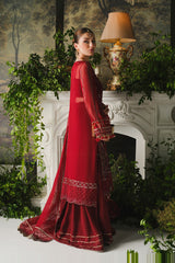 Ayla Paras By Pasha Unstitched 3 Piece Luxury Formals Collection'2024-PR106 : Berry