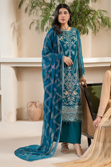 Anaya Noor By Zebtan Unstitched 3 Piece Luxury Formals Suit-AN-04