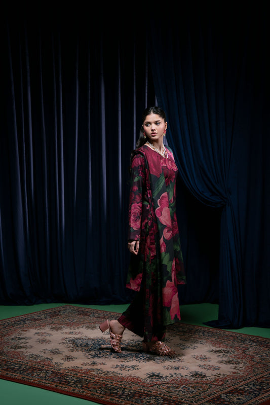 Feathers Unstitched 3 Piece Winter Collection-MEHERBANO-FT426