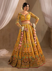 Anayra Amal - Henna - Yellow Lehenga Choli Bridal