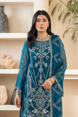 Anaya Noor By Zebtan Unstitched 3 Piece Luxury Formals Suit-AN-04