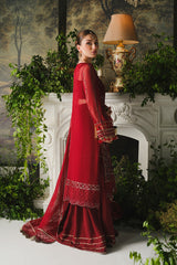 Ayla Paras By Pasha Unstitched 3 Piece Luxury Formals Collection'2024-PR106 : Berry