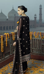 Shamooz Stitched 3 Piece Formals Collection'2025-Galaxy Black SEM-0780