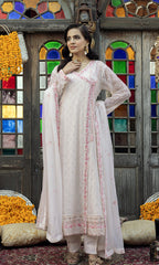 Shamooz Stitched 3 Piece Formals Collection'2025-Daisy White SEM-0777