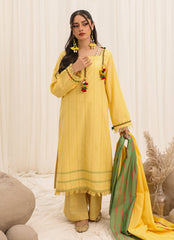 Zlooms 3 Pc Yarn Dyed Unstitched Suit - ZL25-C10-01