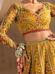 Anayra Amal - Henna - Yellow Lehenga Choli Bridal