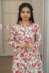 Mahroo Stitched 2 Piece Maxi Summer Collection'2025-T-FRK-004