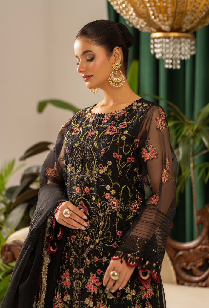 House Of Chiffon By Humdum Unstitched 3 Piece Luxury Formals Collection'2024-D03