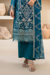 Anaya Noor By Zebtan Unstitched 3 Piece Luxury Formals Suit-AN-04