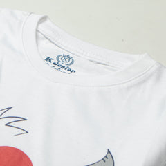 Kjunction Boys Half Sleeves-Printed T-Shirt (Hungry)