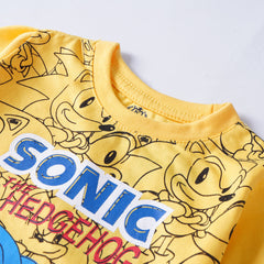 Kjunction Boys Half Sleeves-Printed T-Shirt (Sonic-2)