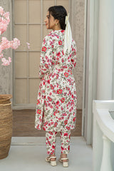 Mahroo Stitched 2 Piece Maxi Summer Collection'2025-T-FRK-004