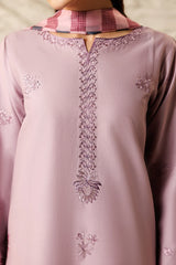 Mistfall By Panache Apparel Stitched 2-3 Piece Emb Cotton Ramadan Edit Suit-Petalwind