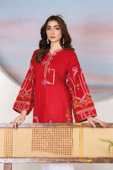 Tiraz Stitched 2 Piece Summer Suit-Nazneen