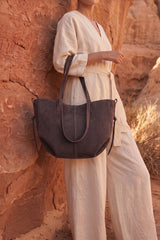 Luxora Tote Bag - Coffee Brown