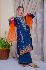 Nain Sukh By Shanzey Stitched 3 Piece Formals Collection'2025-SHK-4702