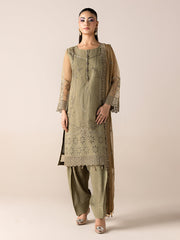 AURAPRET By Zebtan Stitched 3 Piece Luxury Formals Collection'2026-Aurapret-01 | 3 Piece Embroidered Organza Suit