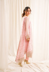 Zouj Unstitched 3 Piece Luxe Chiffon Edit Collection'2025-Cherry Blossom