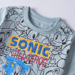 Kjunction Boys Half Sleeves-Printed T-Shirt (Sonic-2)