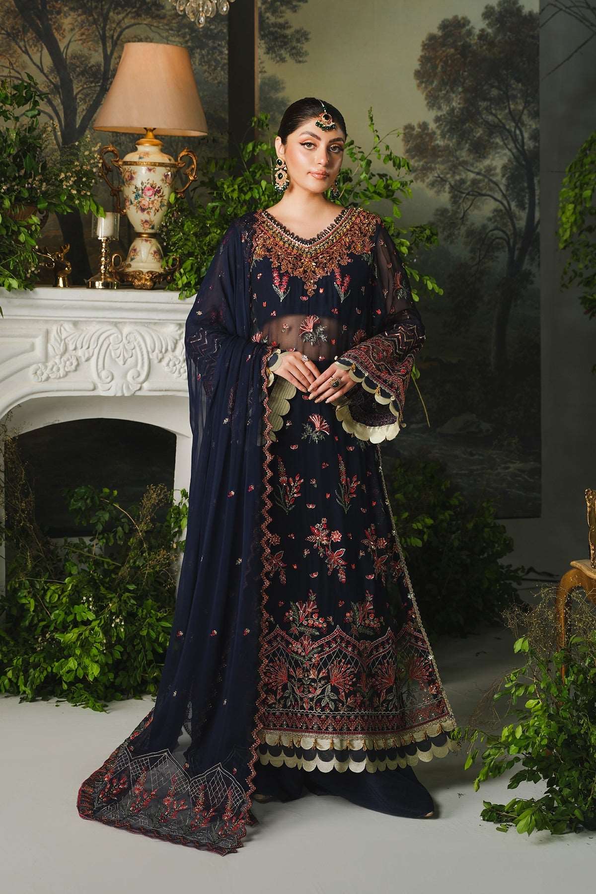 Ayla Paras By Pasha Unstitched 3 Piece Luxury Formals Collection'2024-PR102 : Midnight