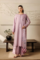 Mistfall By Panache Apparel Stitched 2-3 Piece Emb Cotton Ramadan Edit Suit-Petalwind