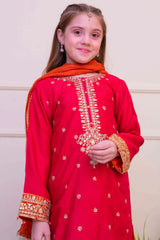 Shanzey Stitched 3 Piece Luxe Raw Silk Edit Formals Collection'2025-SHK-4801-Shocking Pink