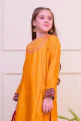 Shanzey Stitched 3 Piece Luxe Raw Silk Edit Formals Collection'2025-SHK-4804-Mustard