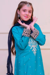 Shanzey Stitched 3 Piece Luxe Raw Silk Edit Formals Collection'2025-SHK-4806-Sea Green