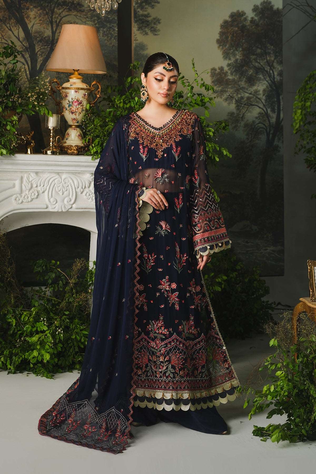 Ayla Paras By Pasha Unstitched 3 Piece Luxury Formals Collection'2024-PR102 : Midnight